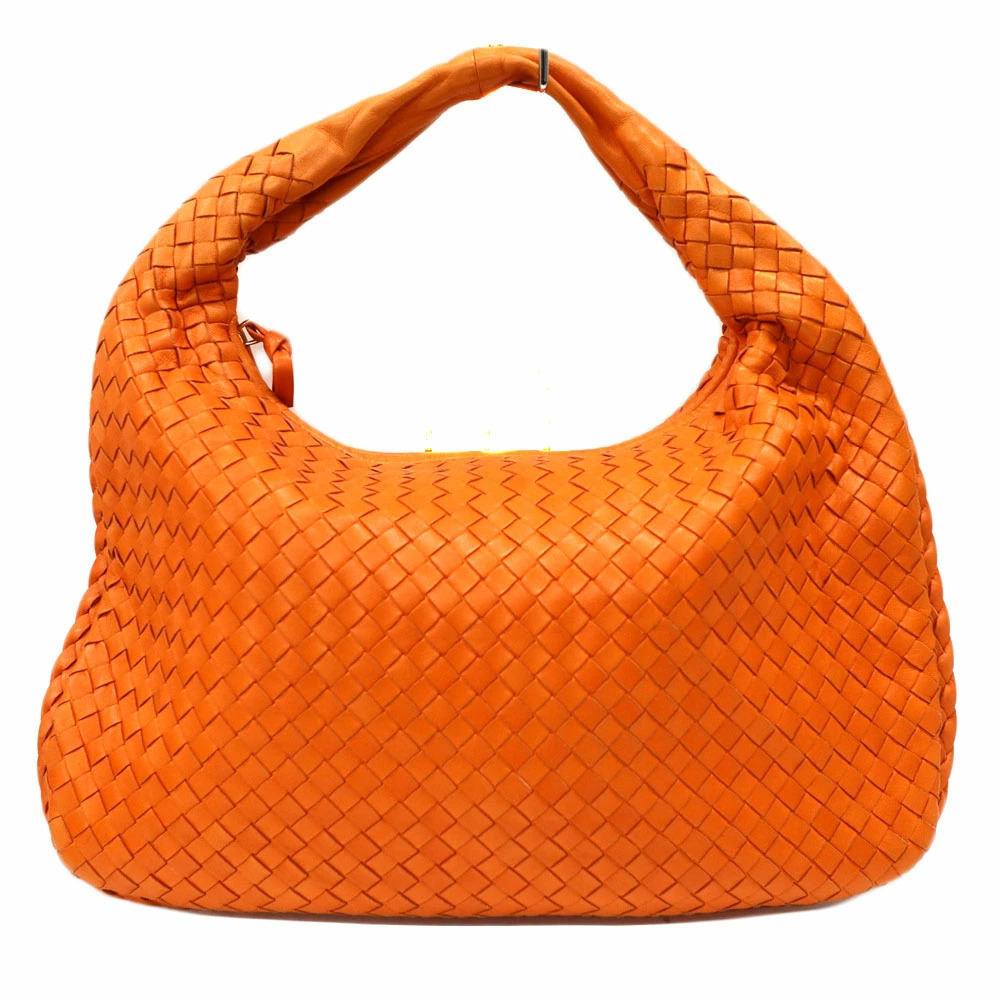 Bottega Veneta One Shoulder Hobo Bag Orange